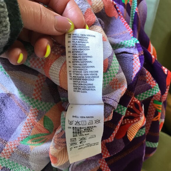 & Other Stories purple ruffle dress, size 6 - Picture 10 of 11